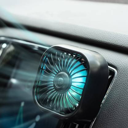 ELEPHANTBOAT USB Car Fan Quiet Cooling Three Speed Compatible Compact Car Interior Fan