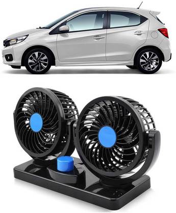 Amulite Car Fan 12V 360 Head 2 Speed Quiet Strong for All Vehicles-CF147 Car Interior Fan