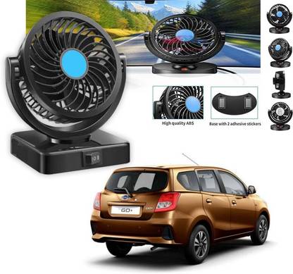 Auto Lovers ™ Car Fan Electric 2 Speed Dual Head Fans 360 Degree for Duston Go Car Interior Fan