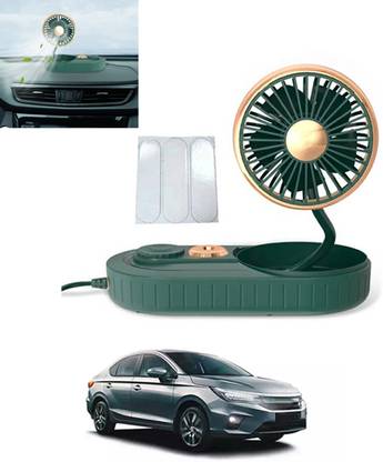 RKPSP USB Powered/3 Speeds Mist Single Head/Low Noise/360° Rotation Humidifier Fan-295 Car Interior Fan