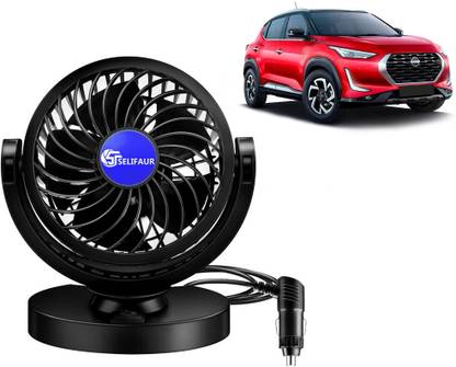 Selifaur Single Head 360 Degree High Speed Car Dashboard Fan - Nissan Magnite Car Interior Fan