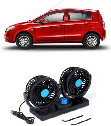 AUTOGARH Portable 5V USB Dual Car Fan for Laptop, Desk & Car A-1528 Car Interior Fan