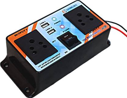 Electronics Crafts 100 watt dc to ac converter 12/24 to 220 v dual usb Car Inverter