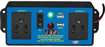 YASH AUTO ELECTRICALS converter with Digital voltmeter Car Inverter