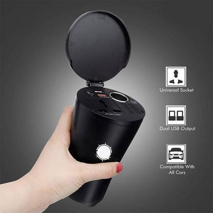 Wifton Car Inverter: 150W 4.8A Dual USB Charging Ports & 1 AC Outlet-X23 Car Inverter