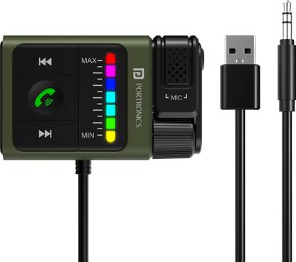 Portronics v5.0 Car Bluetooth Device with Audio Receiver