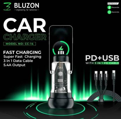 sonilexx v5.0 Car Bluetooth Device with USB Cable, Car Charger