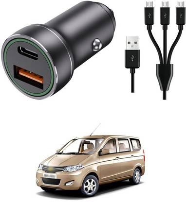 GONAMA Car Cigarette Charger 38watt With 3 in 1 Power Socket Outlet Charge Dual sg21 Car Laptop Charger