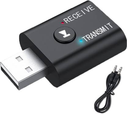 BRSS v5.0 Car Bluetooth Device with Audio Receiver, Transmitter, 3.5mm Connector, FM Transmitter