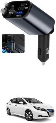GONAMA Retractable Car Charger 4 in 1 Fast Car Phone Charger 120W With USB Type C sg183 Car Laptop Charger
