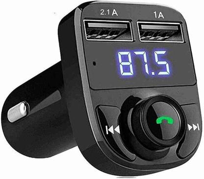 RANZZER v5.0 Car Bluetooth Device with 3.5mm Connector, FM Player, FM Transmitter, Car Charger