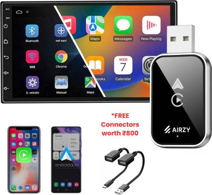 Airzy v5.0 Car Bluetooth Device with Adapter Dongle