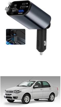 GONAMA Retractable Car Charger 4 in 1 Fast Car Phone Charger 120W With USB Type C sg57 Car Laptop Charger