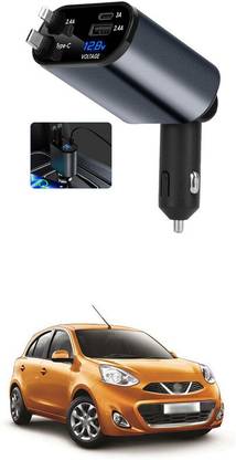 GONAMA Retractable Car Charger 4 in 1 Fast Car Phone Charger 120W With USB Type C sg184 Car Laptop Charger