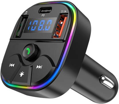 ETH v5.0 Car Bluetooth Device with 3.5mm Connector, Audio Receiver, Car Charger, FM Transmitter, USB Cable