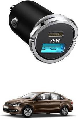 GONAMA Car Cigarette Charger Lighter LED Voltmeter 2.4A USB Type-C port charging SG258 Car Laptop Charger