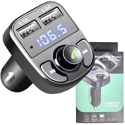 TechTrave Car(PD 20W + QC3.0) Bluetooth Device for Music System Fast Charger USB MP3 Car Laptop Charger