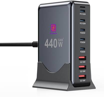 Cubonic USB C Charger Block 440W Charging Station Hub,8 Port Fast Charging Car Laptop Charger