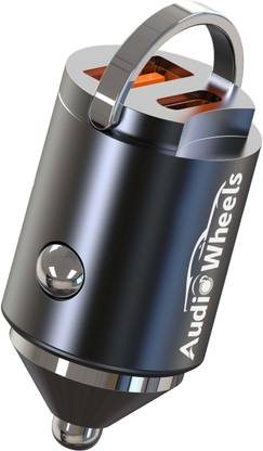 Audio Wheels High-Power 65W USB C Car Charger Mini Fast Charging, Adapter for All smartphone Car Laptop Charger