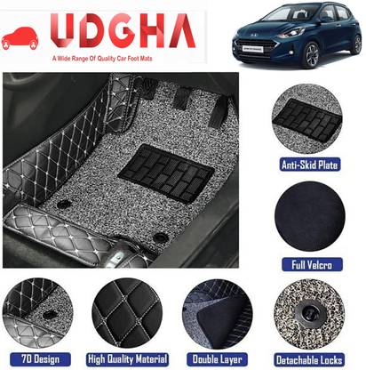 UDGHA Leatherite 7D Mat For  Hyundai Grand i10 Nios