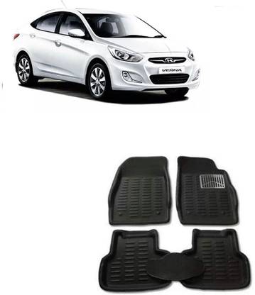 ARNEJA Polyutherine 3D Mat For Hyundai Verna Fluidic