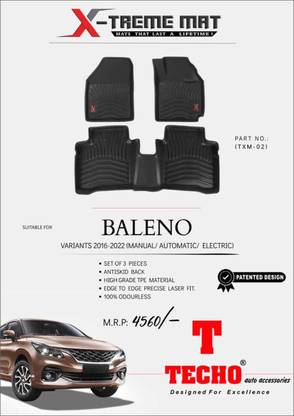 Techo Auto Accessories PVC Tray Mat For  Maruti Suzuki Baleno