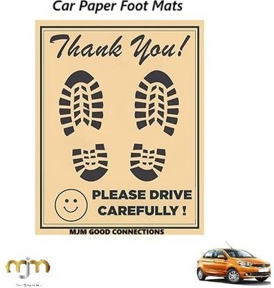 MJM Good Connections Paper Disposable Paper Mat For  Universal For Car