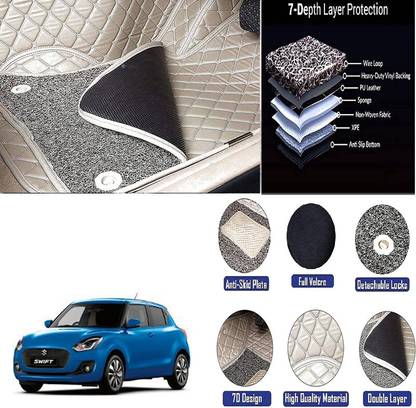 Woltra Leather 7D Mat For  Maruti New Swift