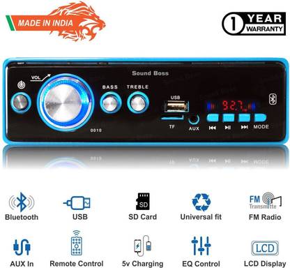 Sound Boss BLUETOOTH/USB/SD/AUX/FM/MP3 Car Stereo