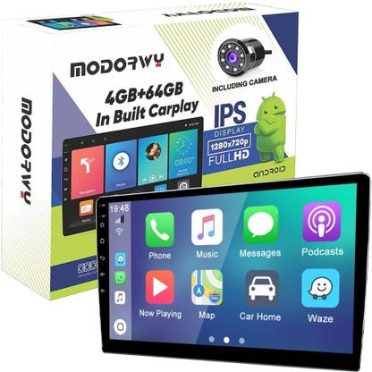 Modorwy 9Inch HD 1280 Android Display Auto Car Play 4GB RAM 64GB ROM 1 HD Reverse Camera Car Stereo