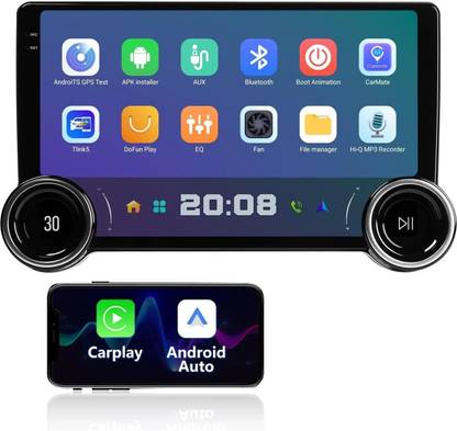 KUDOSS 10.1 Diamond Dual Knob 4G+64GB With Carplay,Android and Touchscreen. 01 Car Stereo