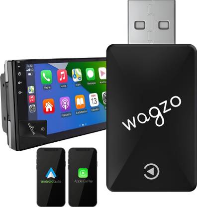 Wagzo Wireless CarPlay Adapter Convert Wired Carplay/Android auto Dongle to Wireless Car Stereo