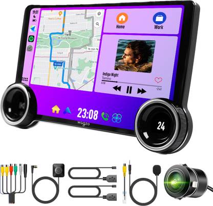 Wagzo 2K Diamond Car Android 10.1 In,4GB+64GB,4th Gen,QLED,4 Core, AHD Camera|WAP-15 Car Stereo
