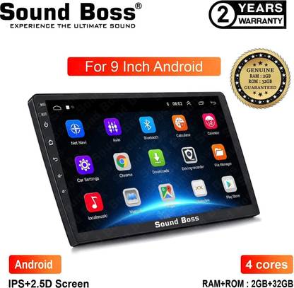 Sound Boss Androidify 3rd Generation 9 Inch Android (2GB/32GB) Car Stereo