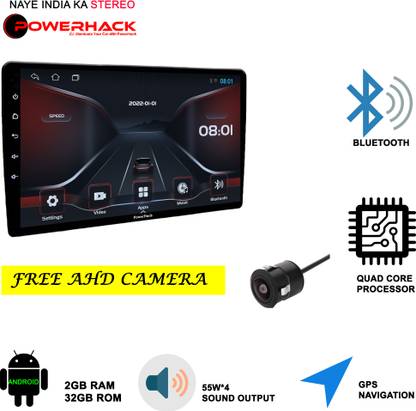 Powerhack Alpha1 9" Car Android 2GB/32GB Touch Screen Quad Core Processor 1280P HD Screen Car Stereo