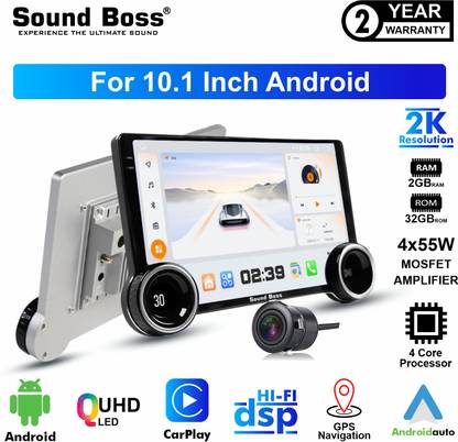 Sound Boss 2K Diamond Series Androidify 4th Gen 10.1 Inch 2GB/32GB Android With AHD Camera Car Stereo