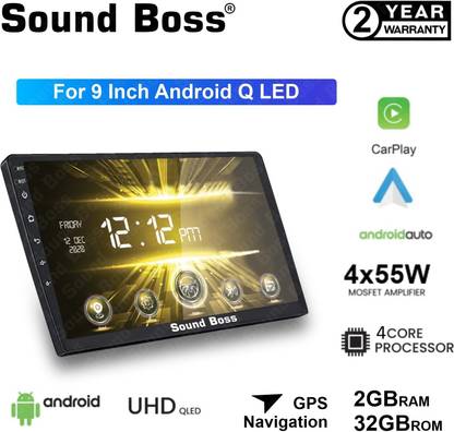 Sound Boss Androidify 3rd Generation 9" Inch QLED IPS Android (2GB/32GB) Car Stereo
