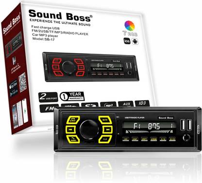 Sound Boss SB-17 Charge Pro+ DUAL USB Bluetooth Wireless With Phone Caller Id Receiver Universal Car Stereo (Single Din) Car Stereo