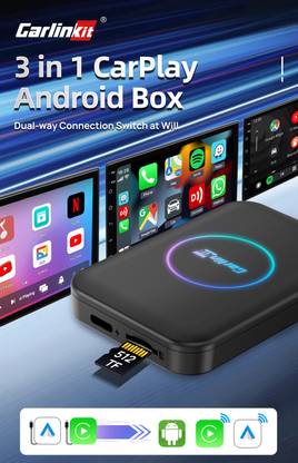 CarlinkIt CPC200 Wireless Android Auto & CarPlay with Android10, SD Card- Pendrive Support Car Stereo