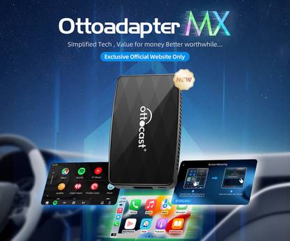 Ottocast CA360 3 IN 1 Adaptor for Android Auto and Apple Carplay with Apple AirPlay Car Stereo
