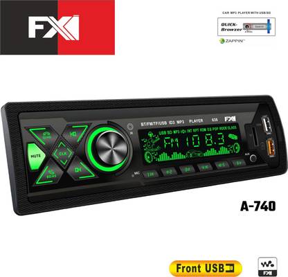 FXI A-740 Charge Pro+ DUAL USB Bluetooth Wireless With Phone Caller Id Receiver Car Stereo