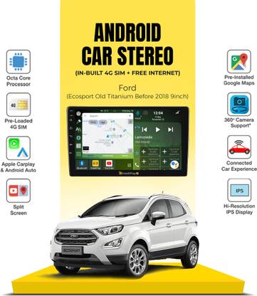 IntelliPlay Android car stereo for Ecosport Titanium Before 2018 Car Stereo