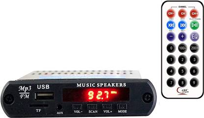 PickSlick FM Radio Panel, Aux in & Remote with Bluetooth, 12 Volt DC, Single iC FM Radio