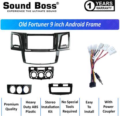 Sound Boss OLD FORTUNER 9"Inch Frame for Android Car Stereo