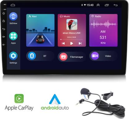 Drivn T3L 10" Inch Car Android Player - 2GB/32GB with Apple car play, Android Auto Car Stereo