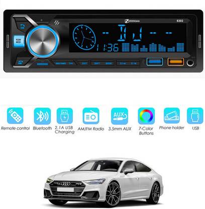 MATIES MP3 Smart Media Player With Bluetooth support TF Card/USB/Aux&Remote Control.187 Car Stereo