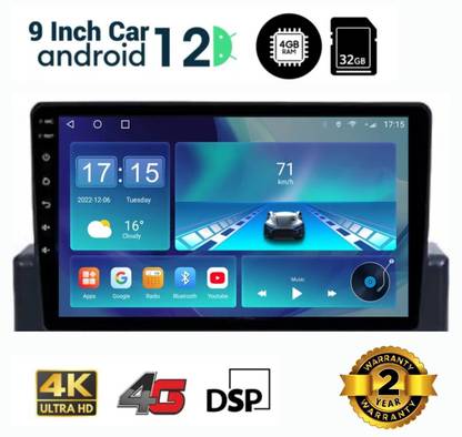 AutoVision 4GB Ram 32GB ROM 9Inch Car Android For Punch IPS Display Car Stereo