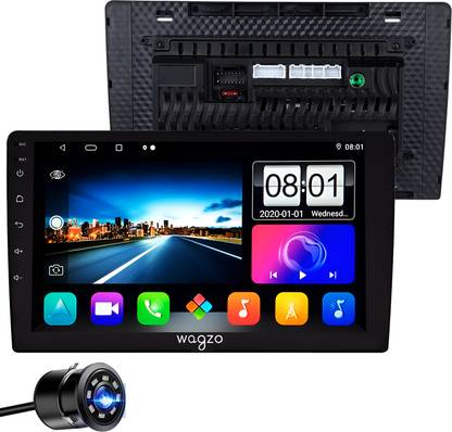 Wagzo 9 Inch Car Android TS9 4GB+64GB,4th Gen,4 Core,IPS Display,LED CAMERA|WAP-24 Car Stereo
