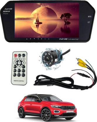 MSNP 7inch BT Monter Screen With HD Revice Camera & remote Universal For Car 280 Black LED