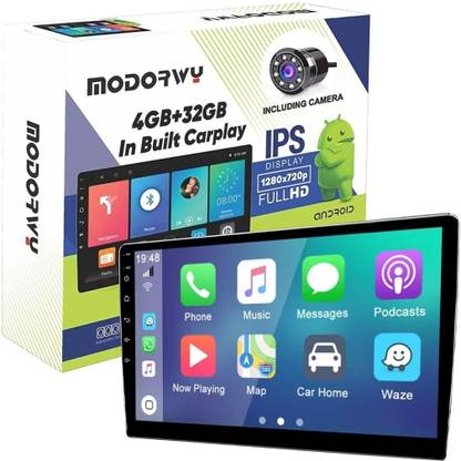 Modorwy 9Inch HD 1280 Android Display Auto Car Play 4GB RAM 32GB ROM 1 HD Reverse Camera Car Stereo